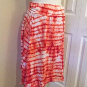 Asymmetrical summer skirt